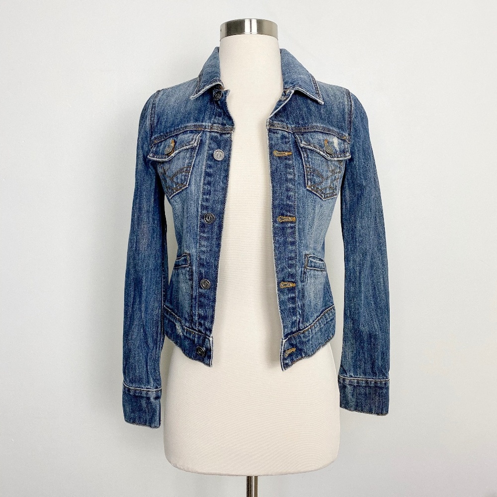 Juicy Couture Jeans Medium Wash Denim Jean Jacket